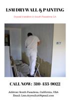 Drywall Installation Cost South Pasadena CA image 1